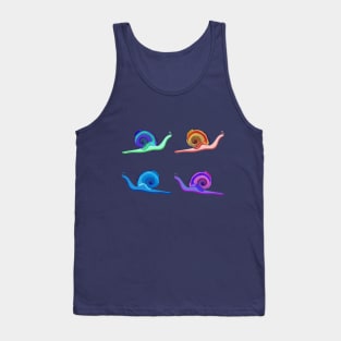 Colored snails Tank Top